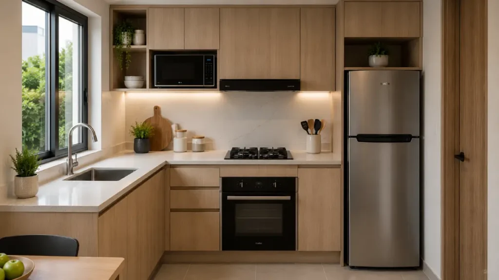 muebles de melamina para cocina pequeña