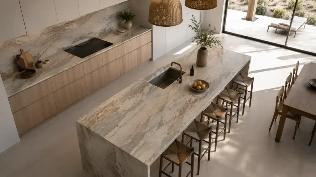 piedra sinterizada para cocina