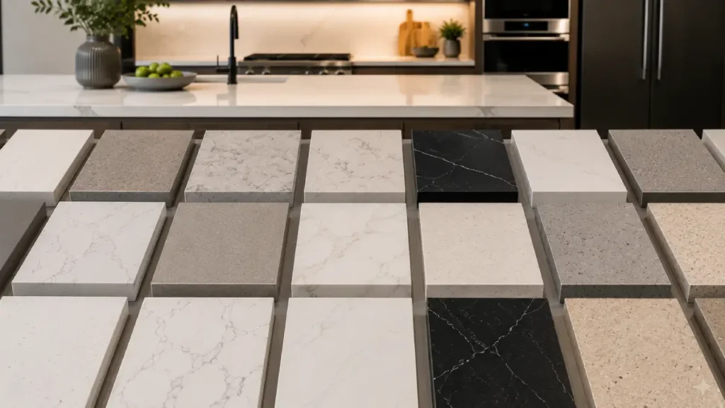 tipos de cuarzo para cocinas